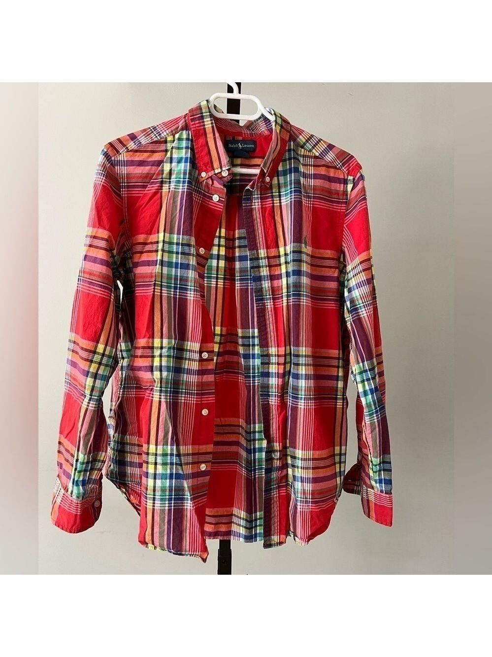 Ralph Lauren Button Down Shirt, Size X-Large (18 - 20), Colour Orange.